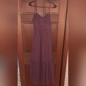 Patrons Of Peace Burgundy Maxi Dress Size Small